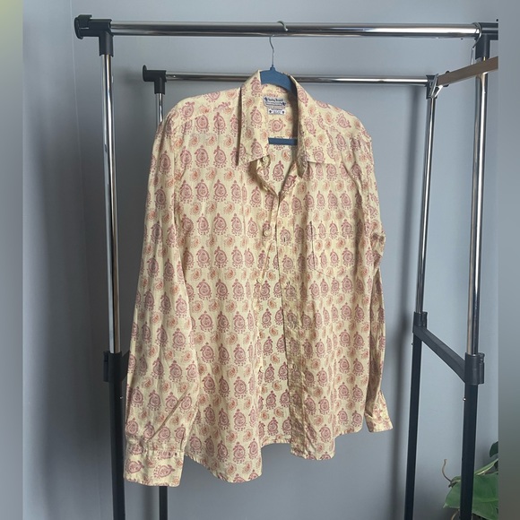 Lucky Brand Paisley Button Down Dress Shirt. Large. Production Sale. One Left! - Picture 1 of 3